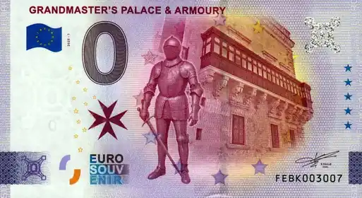 0€-Schein GRANDMASTER'S PALACE & ARMOURY
