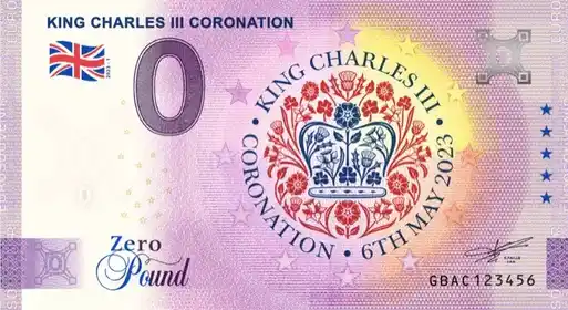 0€ banknote KING CHARLES III CORONATION