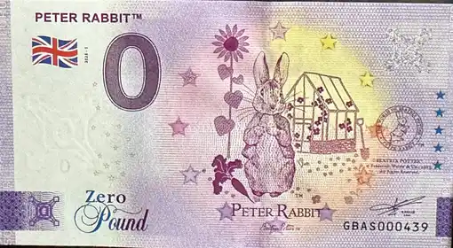 0€-Schein PETER RABBIT