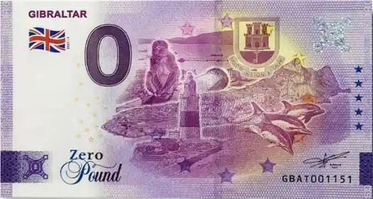 0€-Schein GIBRALTAR