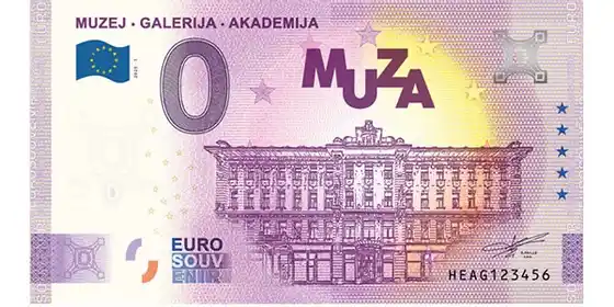 Billete de 0€ MUZEJ - GALERIJA - AKADEMIJA