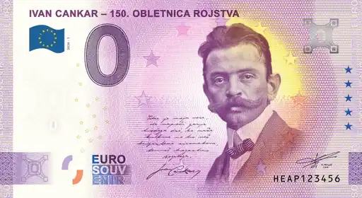 Billet 0€ IVAN CANKAR - 150 OBLETNICA ROJSTVA