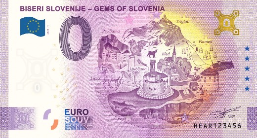 0€ banknote BISERI SLOVENIJE - GEMS OF SLOVENIA