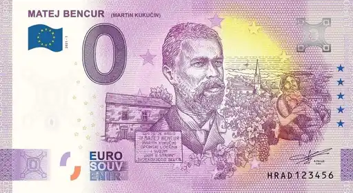 Billete de 0€ MATEJ BENCUR(MARTIN KUKUCIN)