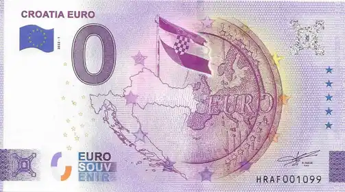 0€-Schein CROATIA EURO
