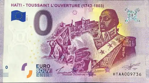 Billet 0€ HAÏTI - TOUSSAINT L'OUVERTURE (1743-1803)