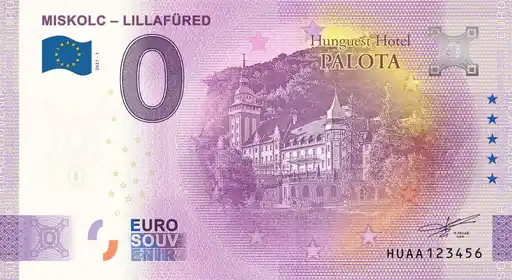 Banconota da 0€ MISKOLC - LILLAFÜRED