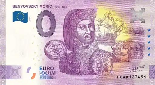 0€-Schein BENYOVSZKY MÓRIC 1746-1786