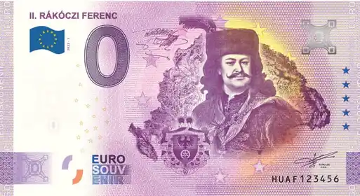 Banconota da 0€ II. RÁKÓCZI FERENC