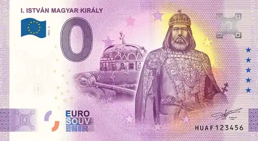 0€ banknote I. ISTVÁN MAGYAR KIRÁLY