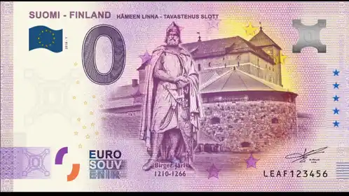Billete de 0€ SUOMI - FINLAND HÄMEEN LINNA - TAVASTEHUS SLOTT