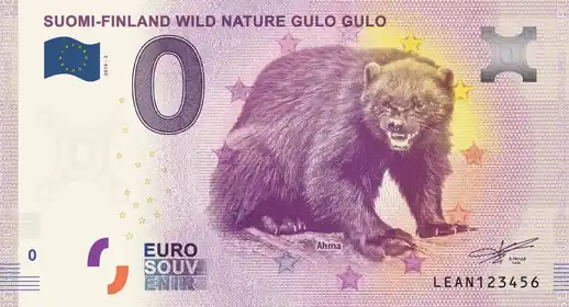 Billet 0€ SUOMI-FINLAND WILD NATURE GULO GULOAhma