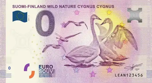 Billete de 0€ SUOMI-FINLAND WILD NATURE CYGNUS CYGNUS