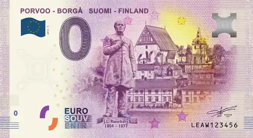 Billete de 0€ PORVOO - BORGÁ SUOMI - FINLAND