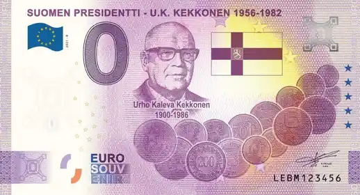 Billet 0€ SUOMEN PRESIDENTTI - U. K. KEKKONEN 1956-1982