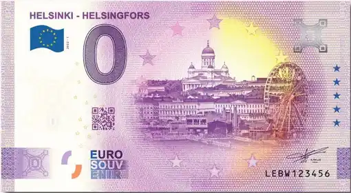 0€ banknote HELSINKI - HELSINGFORS