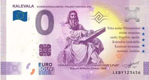 0€-Schein KALEVALASUOMEN KANSALLISEEPOS - FINLAND'S NATIONAL EPIC