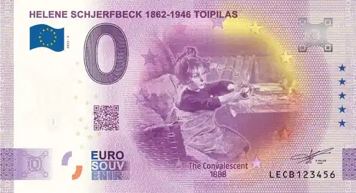 Banconota da 0€ HELENE SCHJERFBECK 1862-1946 TOIPILAS