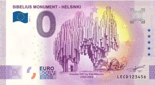 Billete de 0€ SIBELIUS MONUMENT - HELSINKI