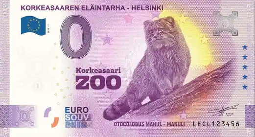 Billet 0€ KORKEASAAREN ELÄINTARHA - HELSINKIKorkeasaari ZOO OTOCOLOBUS MANUL - MANULI