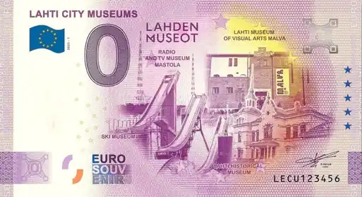 0€-Schein LAHTI CITY MUSEUMS