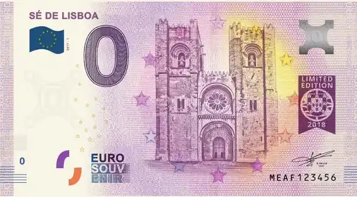 Banconota da 0€ SÉ DE LISBOA