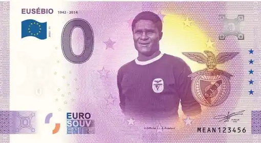 Banconota da 0€ EUSÉBIO 1942-2014