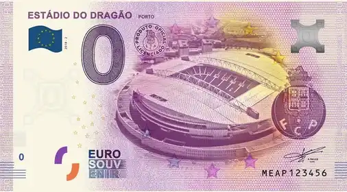 0€ banknote ESTÁDIO DO DRAGÃOPORTO
