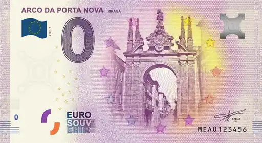 Banconota da 0€ ARCO DA PORTA NOVABRAGA