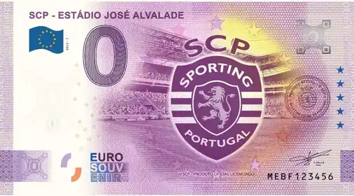 0€-Schein SCP - ESTÁDIO JOSÉ ALVALADE LISBOA