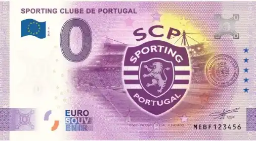 Banconota da 0€ SPORTING CLUBE DE PORTUGAL