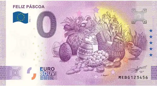 Billete de 0€ FELIZ PÁSCOA