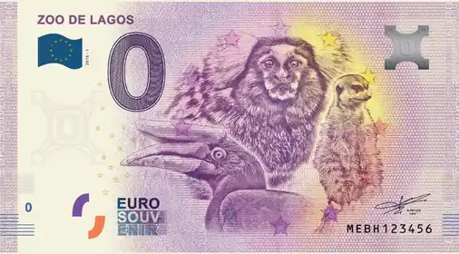 Billete de 0€ ZOO DE LAGOS