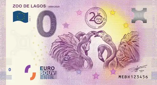 Billete de 0€ ZOO DE LAGOS 2000-2020