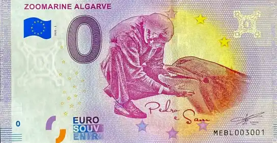 Banconota da 0€ ZOOMARINE ALGARVE