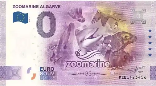 Banconota da 0€ ZOOMARINE ALGARVE