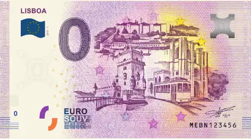 0€ banknote LISBOA