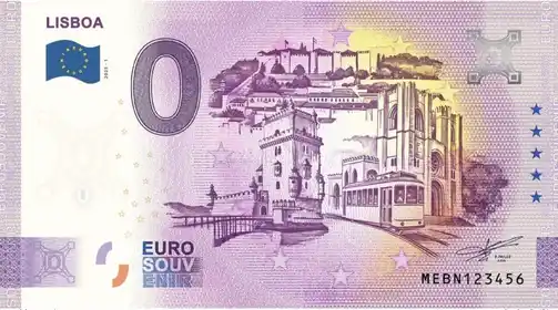 0€ banknote LISBOA