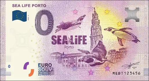 Banconota da 0€ SEA LIFE PORTO