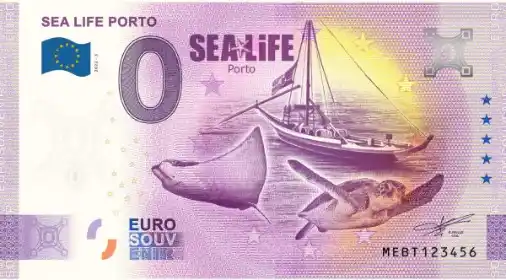 Banconota da 0€ SEA LIFE PORTO