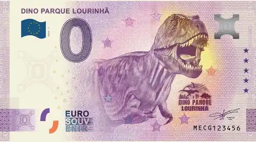 0€ banknote DINO PARQUE LOURINHÃ