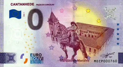 0€-Schein CANTANHEDE PACOS DE CONCELHO