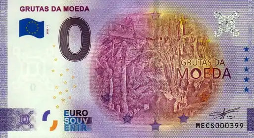 0€ banknote GRUTAS DA MOEDA