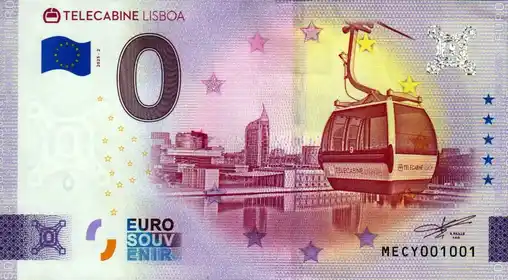 Banconota da 0€ TELECABINE LISBOA