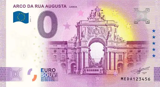 Billete de 0€ ARCO DA RUA AUGUSTALISBOA