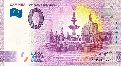 0€ banknote CAMINHA PRAÇA CONSELHEIRO SILVA TORRES