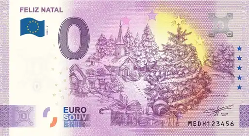 0€-Schein FELIZ NATAL