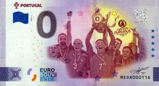 0€ banknote PORTUGAL