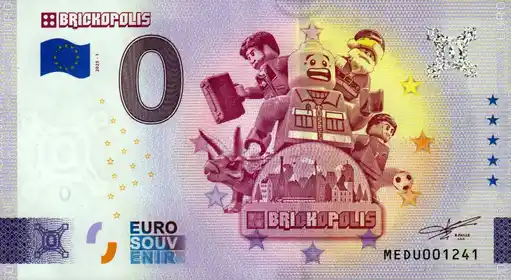 0€ banknote BRICKOPOLIS