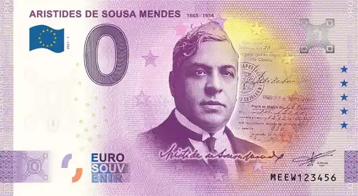 Billete de 0€ ARISTIDES DE SOUSA MENDES 1885-1954